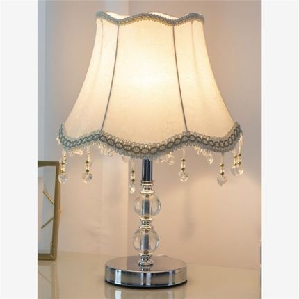 护眼台灯LED书房客厅卧室床头创意装饰遥触控浪漫欧式水晶小台灯