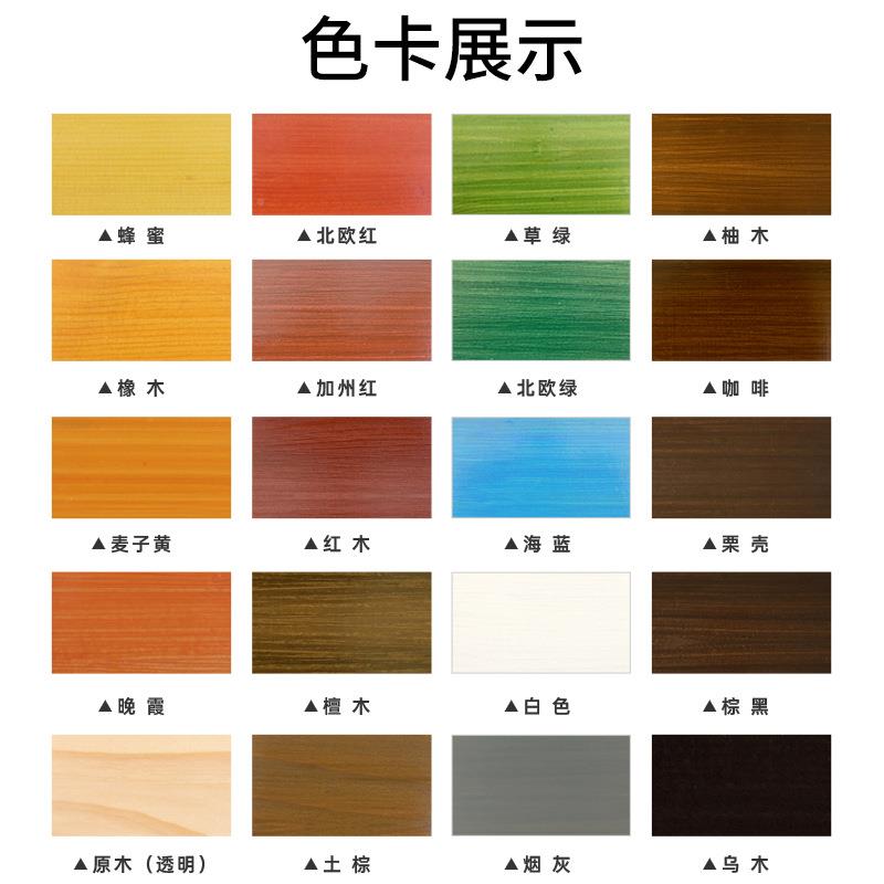 水性腐木蜡户外耐候防防水透明色油/漆家居保养油翻涂新改色料木