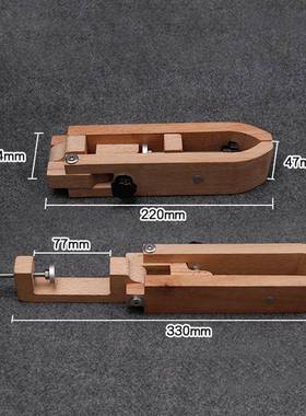 皮D榉IY革工具迷你木架手缝可调节木61077夹桌面可折叠木架皮革手