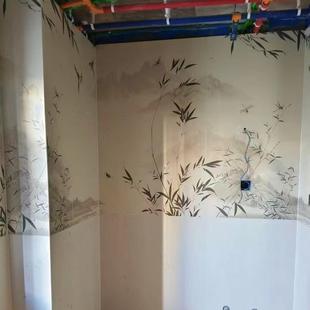 新中瓷式 宋氏美学写间意山水画瓷砖花砖卫生砖600X宋氏美学2100mm