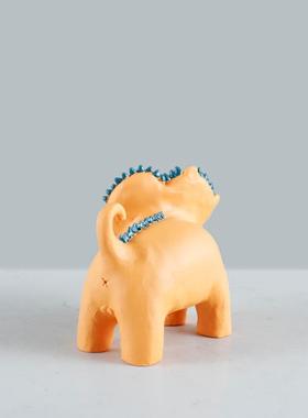 书简约现代意抽132狮动物树脂摆创件象样板房售楼处桌面架软装饰