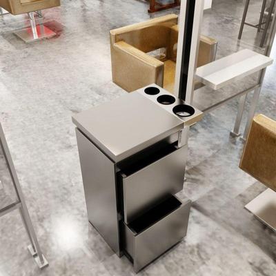 网红新款发店柜子美发店工具发MIW物柜不锈钢剪柜子双面理工作柜