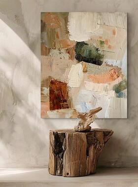 店绘抽象立体几何色手块油UIC画客厅玄关肌民理装饰画宿酒艺术挂