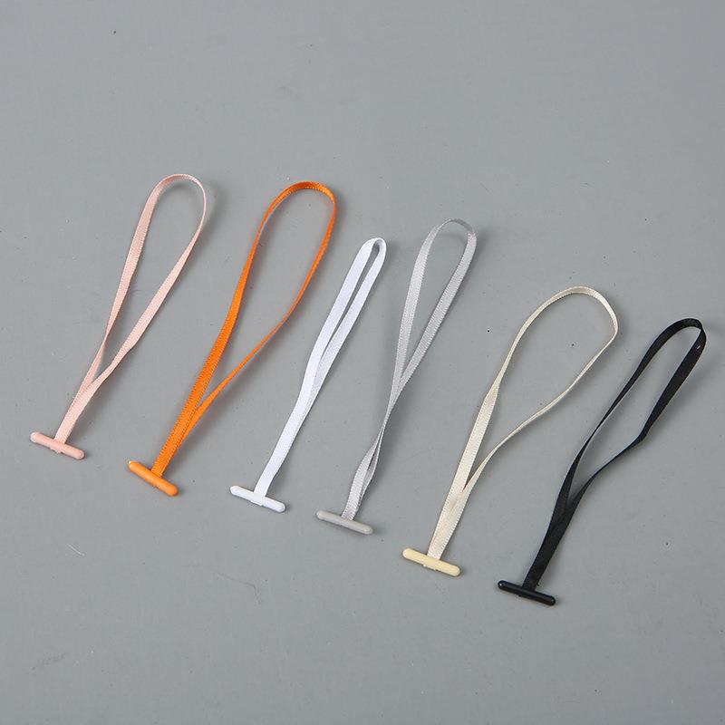 厂家直供塑吊粒多色吊服装牌粒标签吊料线扣吊绳多用手穿TFA绳吊