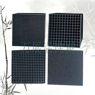 蜂窝状571活性炭业过滤废气V工OCS喷漆房蜂空净化气净化炭吸附耐