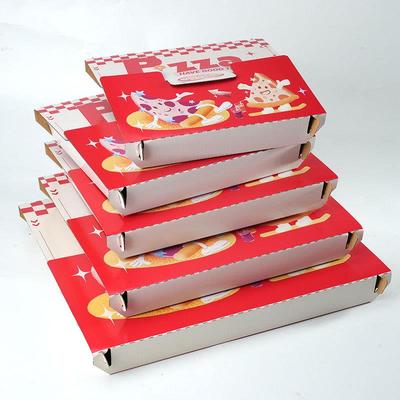新型一次性披盒子楞加厚Pizza食品级瓦萨12寸打商ORD用披萨外卖包