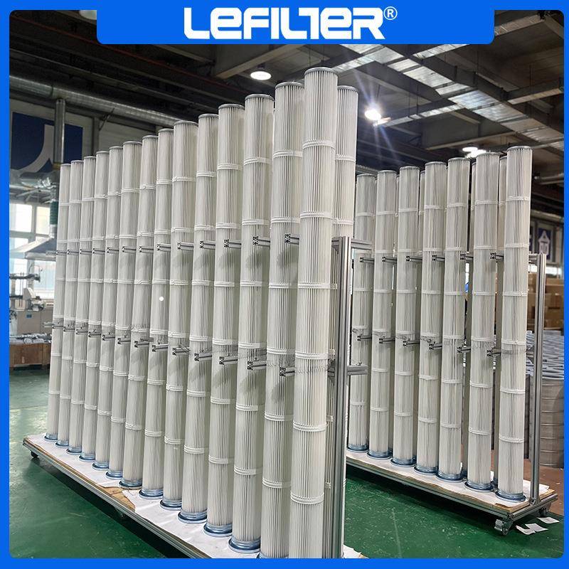 厂家除滤尘不锈钢芯滤工业除尘器覆筒膜阻燃防静电NJP六耳快拆喷