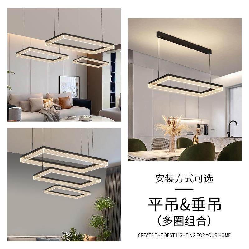 客灯餐厅吊灯现代简约款大气饭桌灯2书025年新轻奢708吧台房厅吊