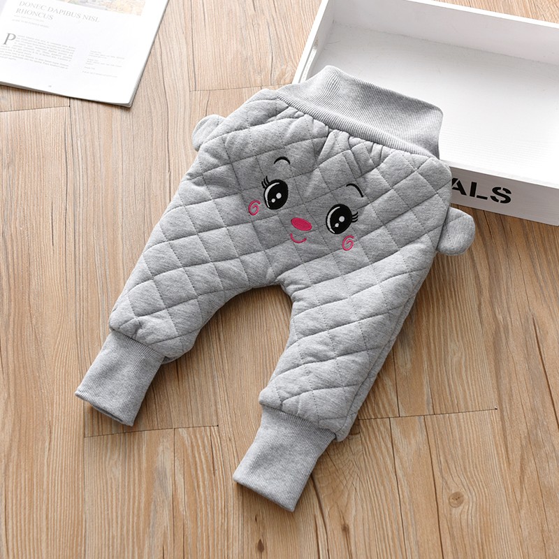 儿童羽绒棉裤婴儿高腰护肚女童外穿冬装大PP裤加绒加厚男宝宝裤子