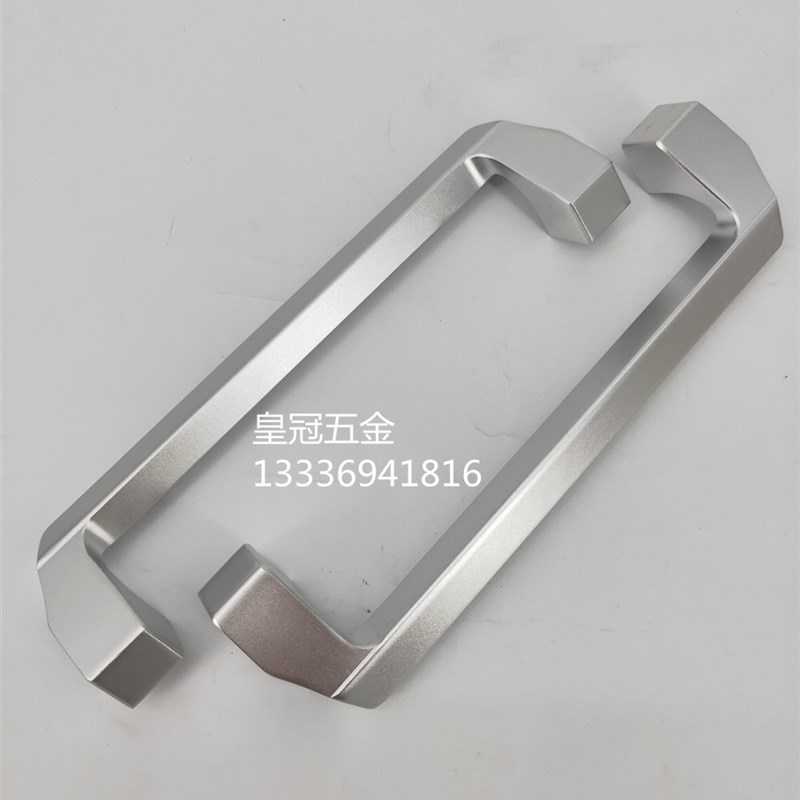 大门新款把手铝合金移门推拉门阳台厨房280孔距木门明装黑色拉手