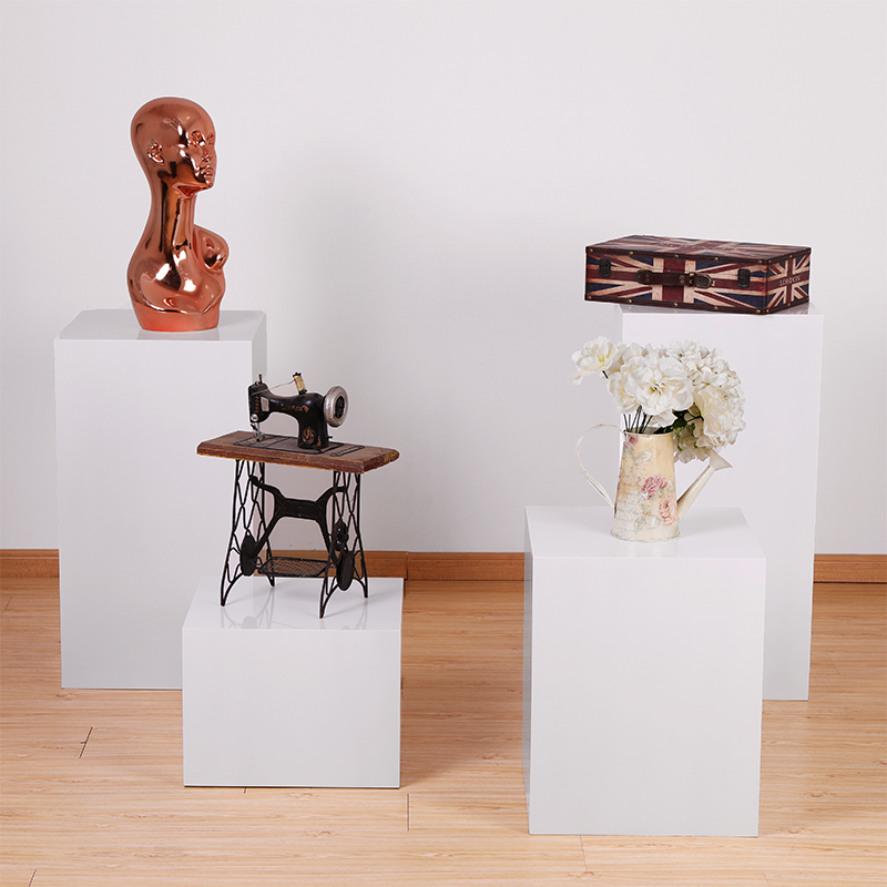 展台服装店模特底座展示台木质方形橱窗直播网红站踩几何流水地台