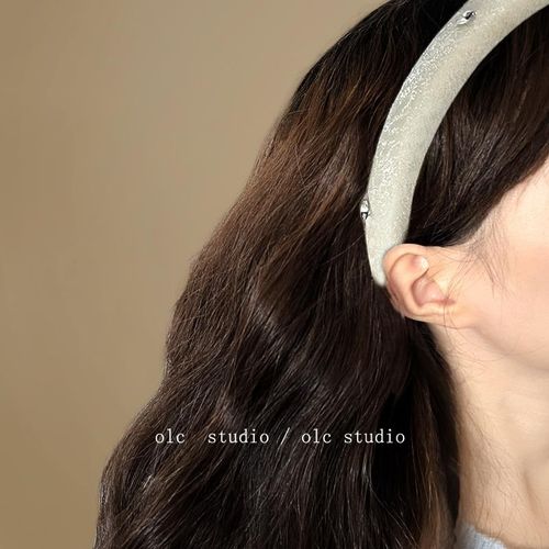 闪闪奶油!复古温柔闪钻发箍!2024高级感压发洗脸发卡发饰盘发器