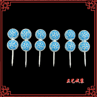 戏曲仿点绸泡子戏剧京剧青衣花旦演出头饰水钻两粒梅派大泡子全套