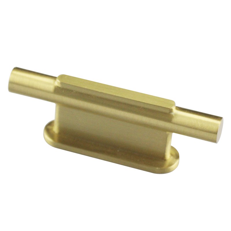 新中式黄铜材质刨子条横抽拉手定制简约衣橱柜门轻奢衣柜门把手