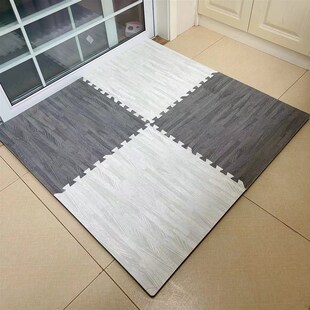 明德仿木纹地垫客厅卧室泡沫拼接地板垫子家用隔音宝宝爬爬垫加厚