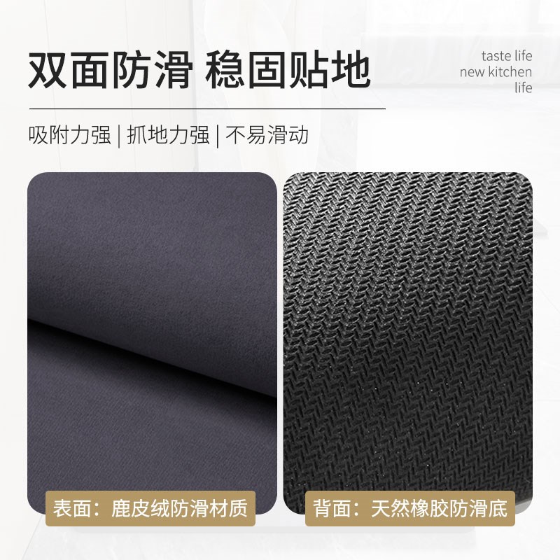 软硅藻泥厨房地垫门口防水防油防滑垫子免洗可擦脚垫吸水吸油地毯