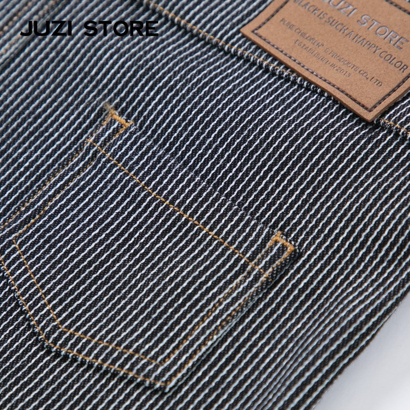 JUZI STORE童装针织牛仔条纹假两件连衣裙女童1026513