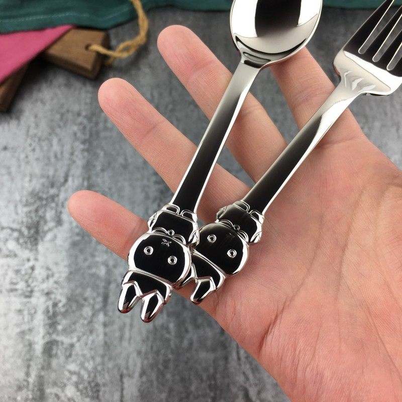 304不锈钢勺子卡通匙羹主餐勺儿童小学生家用汤勺汤匙幼儿园餐叉,婴童用品,儿童勺,淘宝优惠券,粉丝福利购,淘宝优惠卷