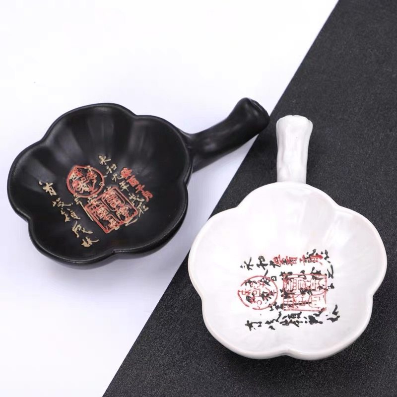 陶瓷墨碟笔架毛笔搁笔舔小水碟盛墨汁盘墨盒磨盘文房四宝初学者学,文具电教/文化用品/商务用品,文房四宝,淘宝优惠券,粉丝福利购,淘宝优惠卷