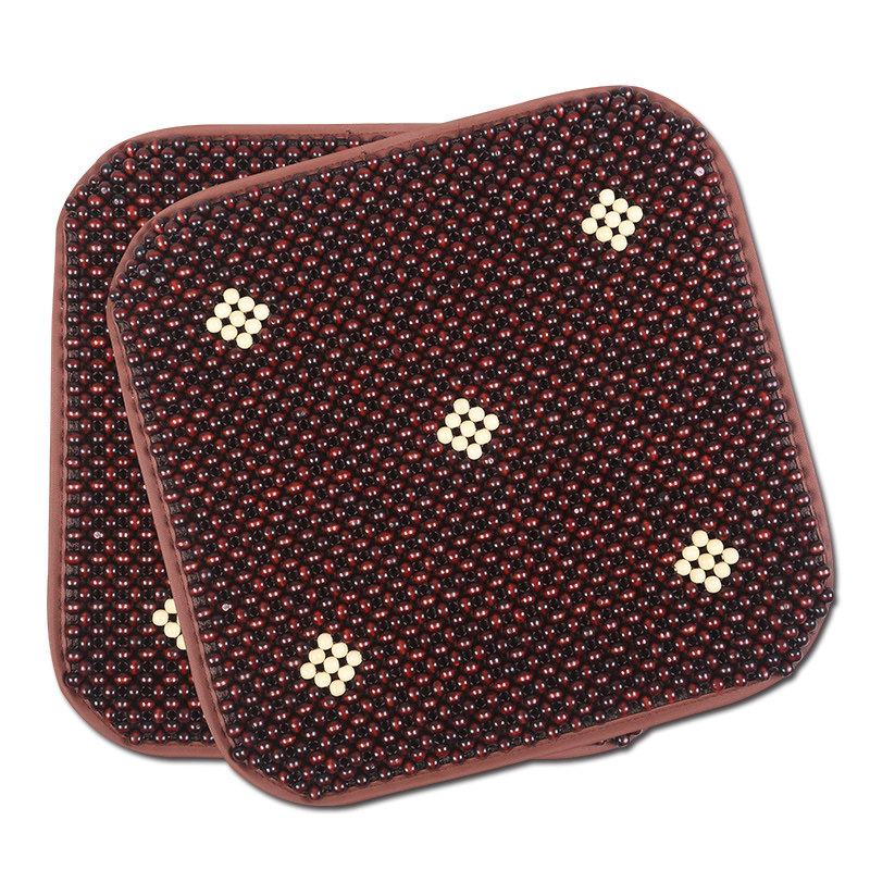 夏季办公椅用防滑透气按摩实木珠垫子电脑椅用座垫沙发垫汽车坐垫