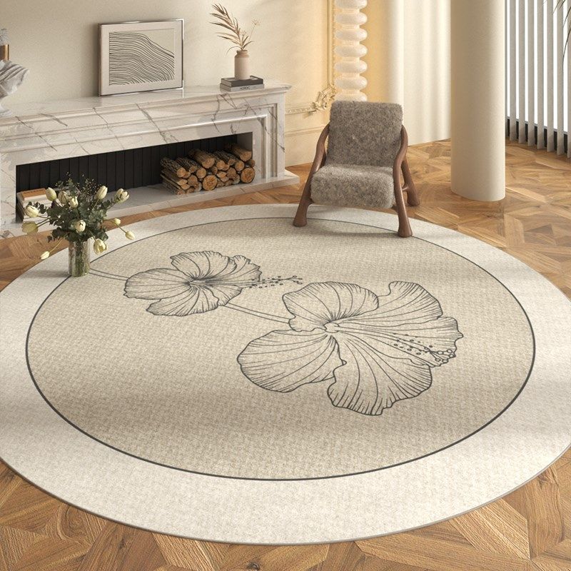 圆形地毯客厅沙发茶几电脑椅垫子卧室床边2023新款梳妆台凳子地垫,居家布艺,地毯,淘宝优惠券,粉丝福利购,淘宝优惠卷