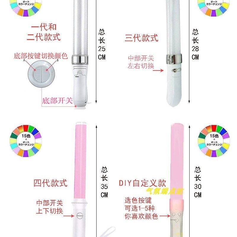 电子演唱会发光棒舞蹈打CALL棒lovelive应援WOTA艺荧光棒snh48akb