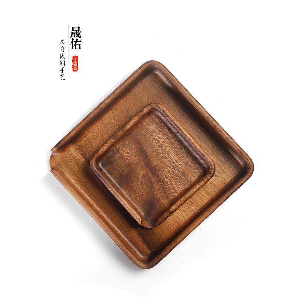 实木整块洱茶盒PDQ茶具茶针锥茶饼架子工茶具茶胡桃普制分盘茶道