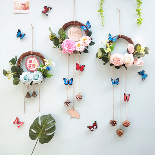 花环装 饰品壁饰房间客厅挂墙家居饰品 饰创意墙壁挂件壁饰墙上装