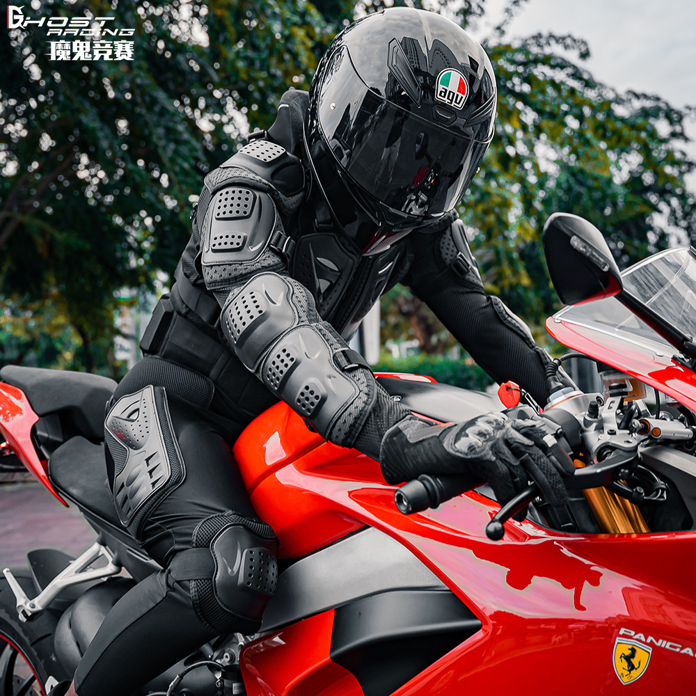 GHOSTRACING越野摩托车护甲赛车服衣机车护胸颈骑行护护肘护具配
