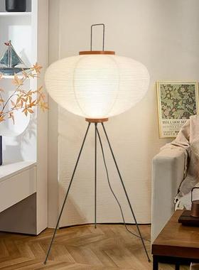 野口勇日式复复古网宣落地灯简约北欧红卧室客厅现代纸民23417宿