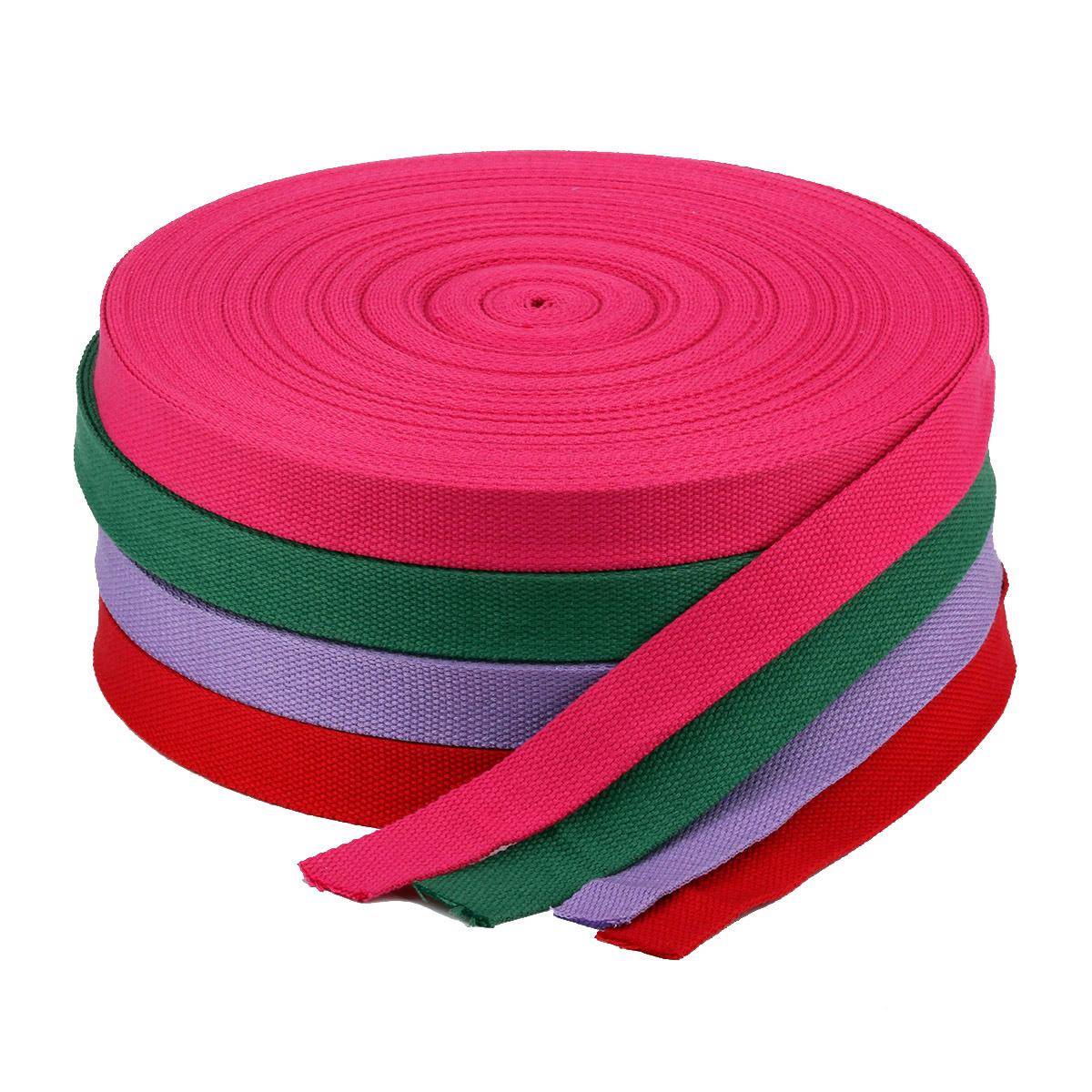 现货绿色色色2c紫m宽1.5mm珠纹厚棉带2.cm1.5mm彩棉带涤棉材1QTAE