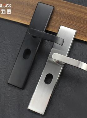 不锈3家04防用盗面板锁钢套装RXL-01-0黑色通型用大门锁入户门实