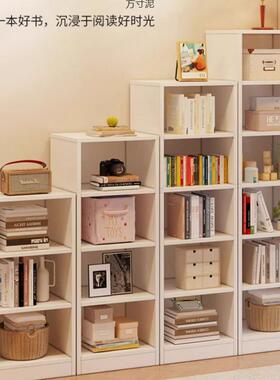 书架落地置物架家简约收纳客厅头床卧室储物柜靠JOJ办公室用墙书