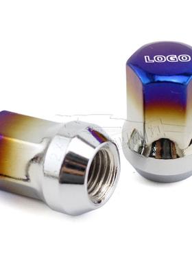 m汽车改装轮胎螺母m32外46322六角烤蓝防盗螺毂丝汽车轮胎螺丝轮