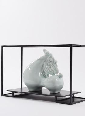 新中式创意陶瓷YH016唐马摆饰件样板房书房客软厅玄关酒店装装家