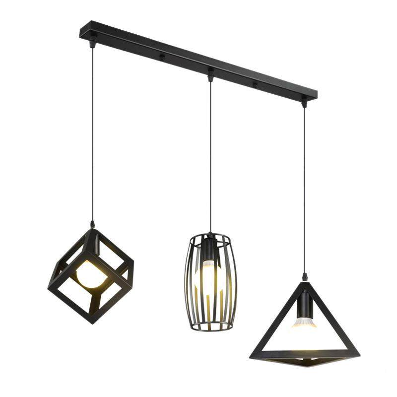 餐厅吊灯北铁三头长灯简约创意个性酒吧台艺饭欧厅餐集合三头桌灯,家装灯饰光源,智能吊灯,淘宝优惠券,粉丝福利购,淘宝优惠卷