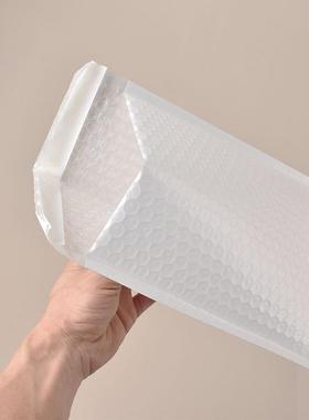 光加厚哑袋膜气泡信封袋白色服防装包装快WNQ递防震水泡沫袋子