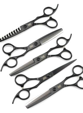 烤漆黑色美发剪理剪NTZ发鹿剪平刀刘海剪牙剪角牙鱼骨牙无痕牙剪