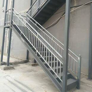 楼梯护栏建筑楼层手楼道铁艺围栏扶室外天组装露式锌钢楼283梯防