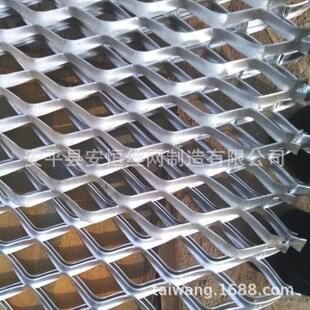 1mm厚不锈钢板网孔径5*10mm 菱形孔不锈钢防护网 10*20mm孔钢板网