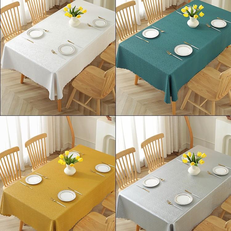 PU桌布防水防烫防油免洗长方形大圆茶几餐桌饭店高档家用酒店台布