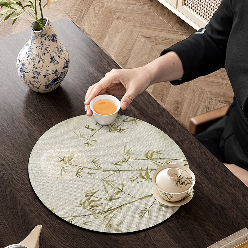 中式茶垫茶席茶台吸水垫防烫隔热桌垫布台面厨房沥水垫