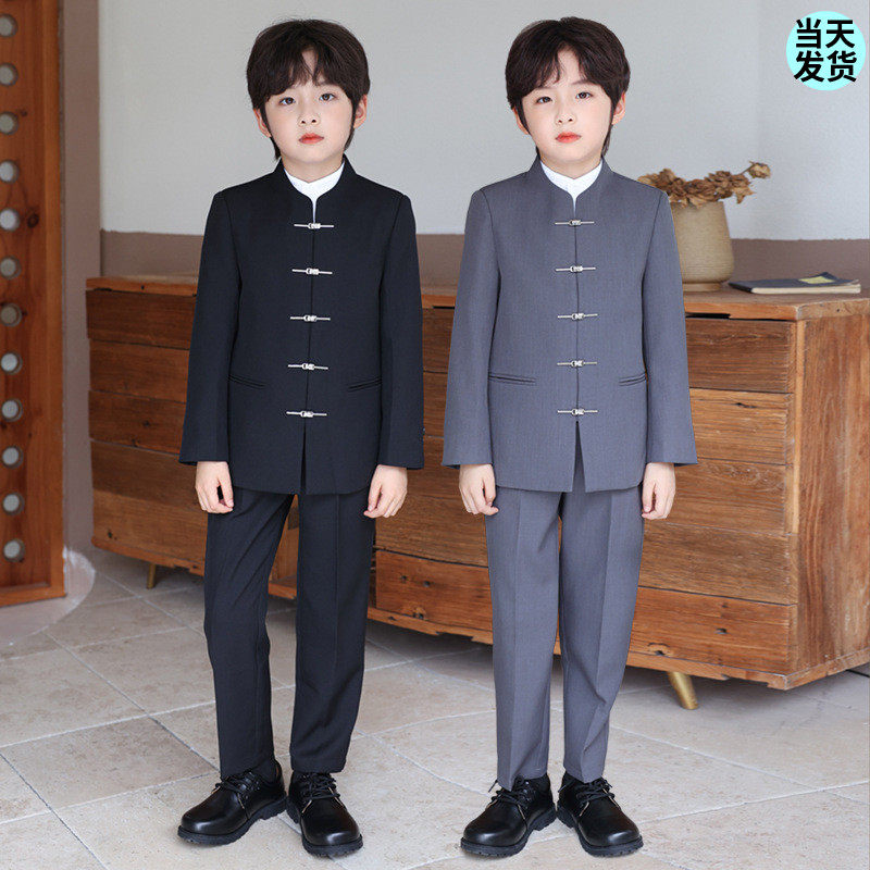 男童新中式西装礼服套装秋冬儿童汉服中国风民国复古中山装演出服,童装/婴儿装/亲子装,汉服,淘宝优惠券,粉丝福利购,淘宝优惠卷