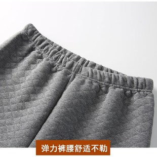 宽松衬裤 秋冬中老年人保暖裤 加厚夹棉单件秋裤 老人棉裤 男纯棉大码