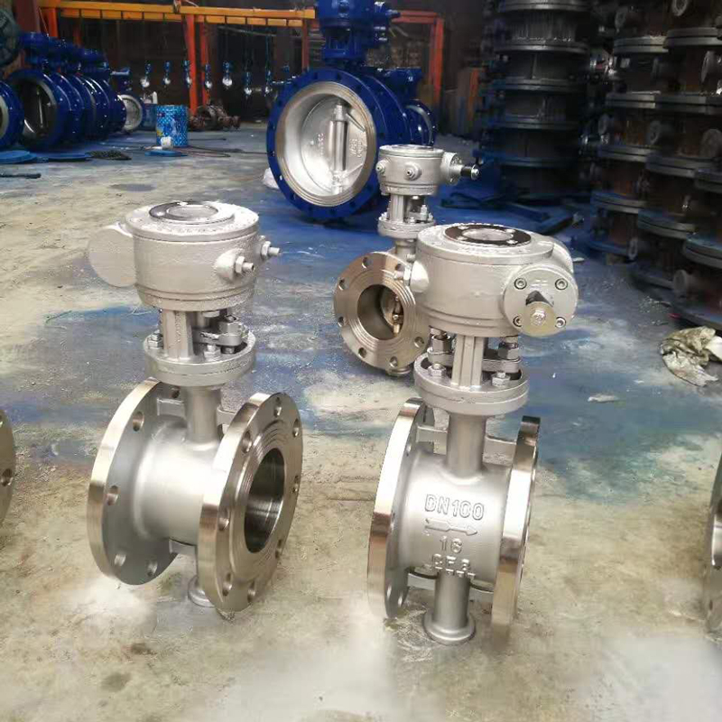 D343H-16C/P铸钢不锈钢304涡轮法兰蝶阀 高温硬密封蝶阀DN50-1000