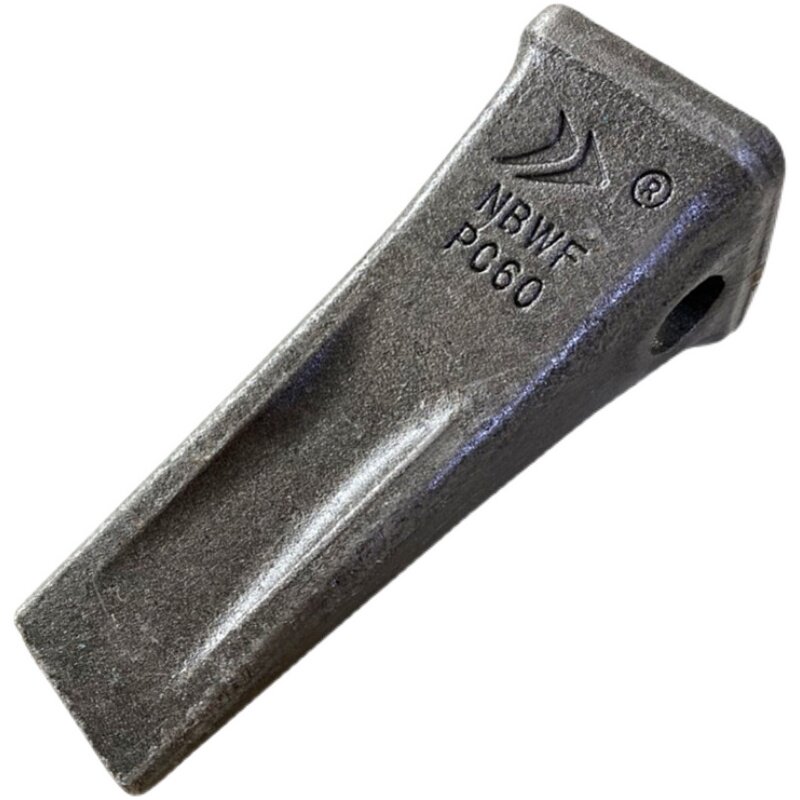 宁波锻造55怪手锻打开山铲齿小松60平齿玉柴35PC60抗磨岩石斗齿