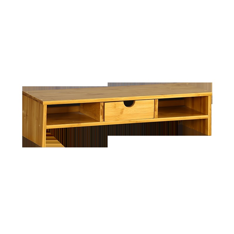 显示器增高托架子底座支架护颈液晶电脑桌上键盘收纳置物竹整理架