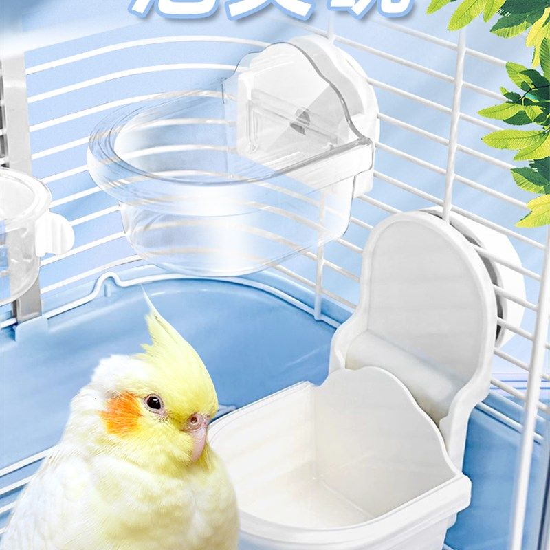 刺星球鹦鹉大容量水晶泡芙挂碗鹦鹉鸟笼牡丹玄凤零食外带固定食盒,宠物/宠物食品及用品,鸟禽喂食器/喂水器,淘宝优惠券,粉丝福利购,淘宝优惠卷