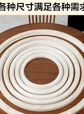 餐桌转盘底座实木圆桌塑料转盘转圈玻璃桌子旋转轴承家用转盘配件