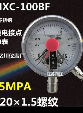 YNXC100BF 0-40MPA 耐震不锈钢电接点压力表 全304耐高温 防腐蚀